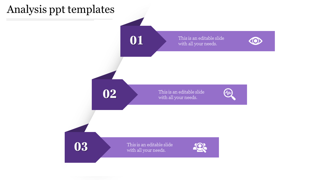 analysis ppt templates-Purple